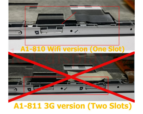 A1-810 WIFI Černý LCD Dotyk + Displej pro Acer Iconia A1-810 6M.L1DN1.001 Assembly (A1-810) by www.lcd-display.cz