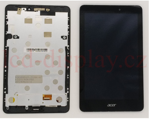 A1-840 Černý LCD Dotyk + Displej Acer Iconia A1-840 6M.L6EN9.001 Assembly (A1-840) by www.lcd-display.cz