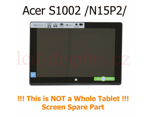 S1002 Černý LCD Displej + Dotyk pro Acer Aspire S1002 6M.G53N5.001 Assembly (S1002) by www.lcd-display.cz