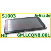 S1003 N16H1 Černý LCD Displej + Dotyk pro Acer Aspire S1003 6M.LCQN8.001 Assembly