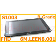 S1003 N16H1 Černý LCD Displej + Dotyk pro Acer Aspire S1003 6M.LEEN8.001 Assembly