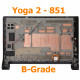 YOGA 2-851 Černý LCD Displej + Dotyk pro Lenovo YOGA Tablet 2-851 5D69A6N4KH 5D69A6N368 Assembly
