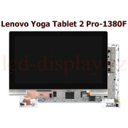 Yoga 2 Pro-1380F Stříbrný LCD Displej + Dotyk pro Lenovo Yoga Tablet 2 Pro-1380F 5D69A6N3UC Assembly