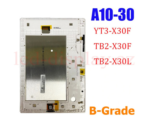 A10-30 LCD Bílý Displej + Dotyk pro Lenovo TAB2 A10-30 TB2-X30 X30F 5D68C04083 Assembly (A10-30 Assembly) by www.lcd-display.cz