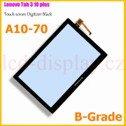 A10-70 Černý Dotyk pro Lenovo TAB 2 A10-70 Tablet TAB 2 A10-70F, TAB 2 A10-70L 5D68C01484 Touch