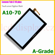 A10-70 Černý Dotyk pro Lenovo TAB 2 A10-70 Tablet TAB 2 A10-70F, TAB 2 A10-70L 5D68C01484 Touch