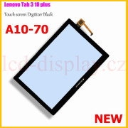 A10-70 Černý Dotyk pro Lenovo TAB 2 A10-70 Tablet TAB 2 A10-70F, TAB 2 A10-70L 5D68C01484 Touch