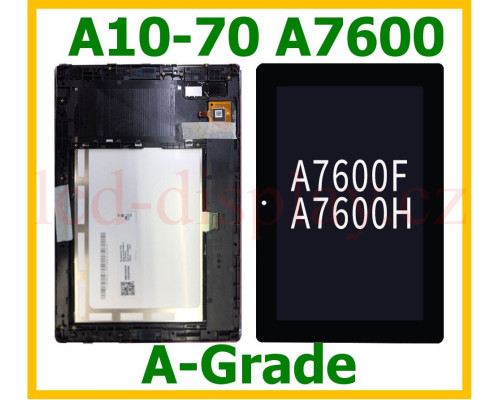 A10-70 Černý LCD Displej + Dotyk pro Lenovo Tab 2 A10-70 A7600 5D69A6MVWR Assembly (A10-70 A7600 Assembly) by www.lcd-display.cz