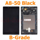 A8-50 Černý LCD Displej + Dotyk pro Lenovo TAB A8-50 5D68C02067 Assembly