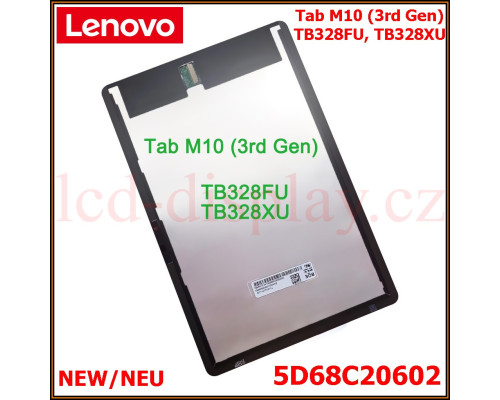 Černý LCD Displej + Dotyk pro Lenovo Tab M10 (3rd Gen) (TB328FU, TB328XU) 5D68C20602 Assembly (TB328) by www.lcd-display.cz