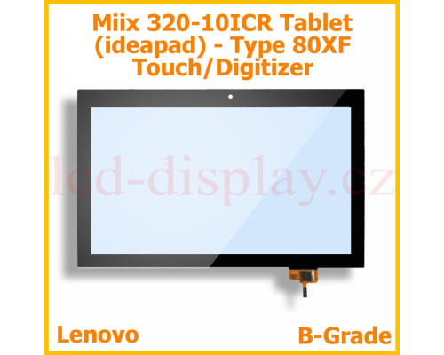 Miix 320 Černý Dotyk pro Lenovo Miix 320-10ICR 5D10N89976 5D10N38138 Touch (Miix 320 HD/FHD) by www.lcd-display.cz