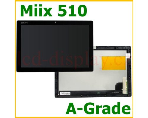 Miix 510 Černý LCD Displej + Dotyk pro Lenovo Miix 510 5D10M42923 Assembly (Miix 510) by www.lcd-display.cz