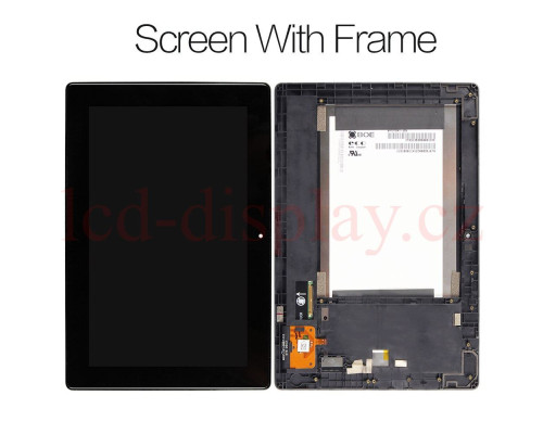 S6000 Černý LCD Displej + Dotyk pro Lenovo IdeaTab S6000 S6000H S6000L-F 5D19A464OM 5D19A464OL Assembly (S6000) by www.lcd-display.cz