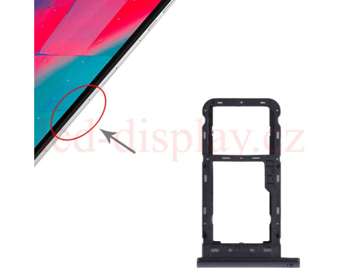 SIM Card Tray + Micro SD Card Tray for Lenovo Tab M10 TB-X505X TB-X505L TB-X505F TB-X505 (Black) (X505) by www.lcd-display.cz