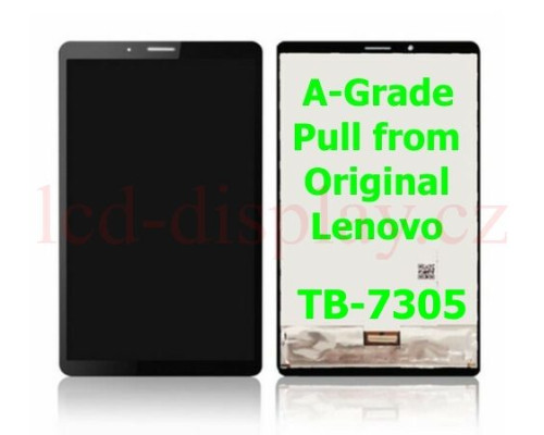 TB-7305 Černý LCD Displej + Dotyk pro Lenovo Tab M7 TB-7305 TB-7305F 5D68C15471 Assembly (TB-7305) by www.lcd-display.cz