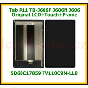 TB-J606 Černý LCD Displej + Dotyk pro Lenovo Tab P11 (Lenovo TB-J606F, TB-J606L) - Type ZA7R 5D68C17859 Assembly