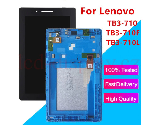 TB3-710 Světle Modrý LCD Displej + Dotyk pro  Lenovo Tab 3 7 - TB3-710 5D68C07012 Assemble (TB3-710) by www.lcd-display.cz