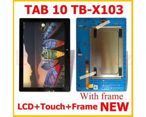 X103 Modrý LCD Displej + Dotyk pro Lenovo TAB 10 TB-X103 5D68C06509 Assembly (X103) by www.lcd-display.cz