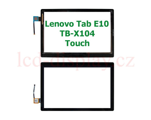 X104 LTE Černý Dotyk pro Lenovo Tab E10 TB-X104F X104F X104X X104L ZA47 ZA4C ZA4D ZA4F 5D68C12200 5D68C13872 5D68C14551 Touch (X104) by www.lcd-display.cz