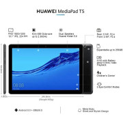 HUAWEI MEDIAPAD T5 16GB 2GB RAM WIFI+4G FHD 10.1'' TAB TABLET - BLACK - AGS2-L09